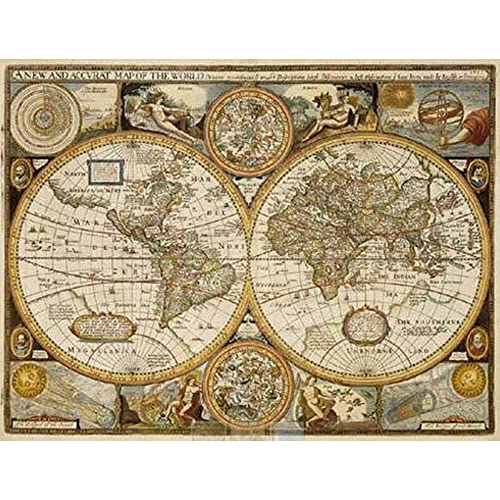 Welt antik, Karte von John Speed 1651, Poster: Weltkarte von John Speed 1651. Plano (freytag & berndt Poster + Markiertafeln, Band 3)