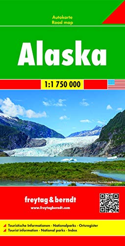 Alaska, Autokarte 1:1.750.000, freytag & berndt Auto + Freizeitkarten Alaska, Autokarte 1:1.750.000, freytag & berndt Auto + Freizeitkarten