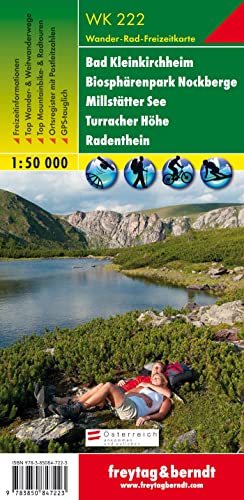 WK 222 Bad Kleinkirchheim - Biosphärenpark Nockberge - Millstätter See - Turracher Höhe - Radenthein, Wanderkarte 1:50.000 von Freytag + Berndt