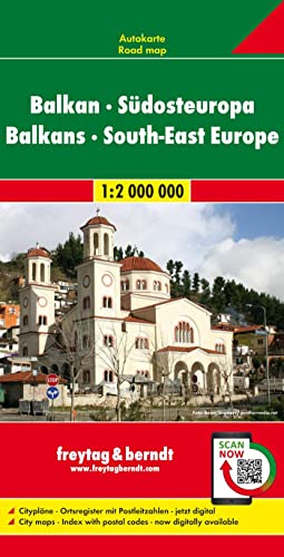 Balkan - Südosteuropa, Autokarte 1:2.Mio. (freytag & berndt Auto + Freizeitkarten) von FREYTAG-BERNDT UND ARTARIA