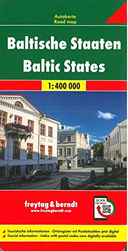 Baltische Staaten, Autokarte 1:400.000