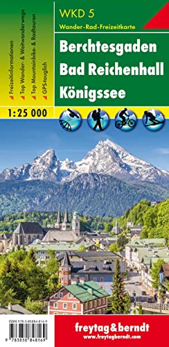 Berchtesgaden - Bad Reichenhall - Königssee, Wanderkarte 1:25.000 (freytag & berndt Wander-Rad-Freizeitkarten)