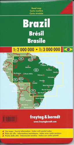Brasilien, Autokarte 1:2.000.000 - 1:3.000.000