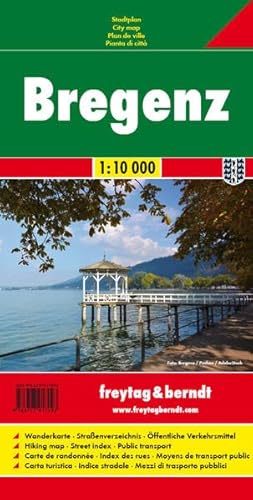 Bregenz, Stadtplan 1:10.000 (freytag & berndt Stadtpläne)