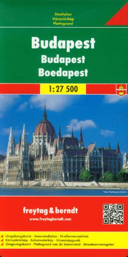 Budapest, Stadtplan 1:27.500