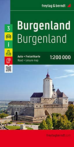 Burgenland, Autokarte 1:200.000: Auto- und Freizeitkarte. Cityplan Eisenstadt, GPS-tauglich, Ortsregister mit Postleitzahlen (freytag & berndt Auto + Freizeitkarten) von Freytag & Berndt