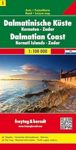 Dalmatinische Küste, Kornaten - Zadar, Autokarte 1:100.000 (freytag & berndt Auto + Freizeitkarten, Band 703) von FREYTAG-BERNDT UND ARTARIA