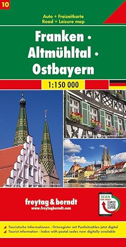 Franken - Altmühltal - Ostbayern, Autokarte 1:150 000, Blatt 10 (freytag & berndt Auto + Freizeitkarten) Franken - Altmühltal - Ostbayern, Autokarte 1:150 000, Blatt 10 (freytag & berndt Auto + Freizeitkarten)