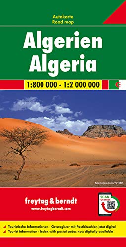Algerien, Autokarte 1:800.000-1:2.000.000: Mit Ortsverzeichnis. Mit Klimatabellen (freytag & berndt Auto + Freizeitkarten, Band 147) von Freytag & Berndt