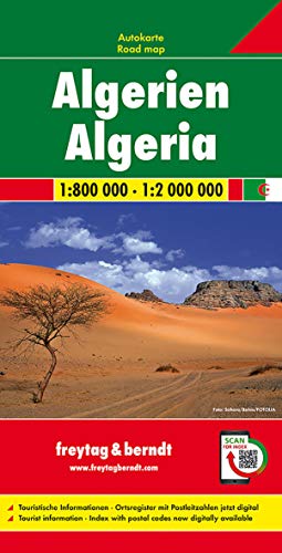 Algerien, Autokarte 1:800.000-1:2.000.000: Mit Ortsverzeichnis. Mit Klimatabellen (freytag & berndt Auto + Freizeitkarten, Band 147) von FREYTAG-BERNDT UND ARTARIA