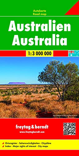 Australien, Autokarte 1:3.000.000: Auto + Straßenkarten (freytag & berndt Auto + Freizeitkarten, Band 187) von Freytag + Berndt