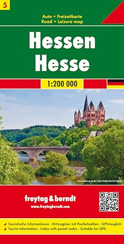 Freytag Berndt Autokarten, Blatt 5, Hessen - Maßstab 1:200.000 von FREYTAG-BERNDT UND ARTARIA