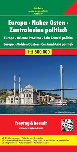 Europa-Naher Osten-Zentralasien politisch: 1:5,5 Mill. (freytag & berndt Auto + Freizeitkarten, Band 2202) von Freytag & Berndt