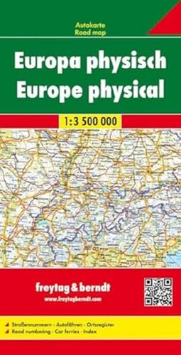 Europa physisch, Autokarte 1:3,5 Mio. (freytag & berndt Auto + Freizeitkarten) von Freytag & Berndt