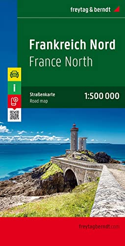 Frankreich Nord, Autokarte 1:500.000: Touristische Informationen. Ortsregister mit Postleitzahlen jetzt digital (freytag & berndt Auto + Freizeitkarten)