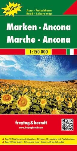 Marken - Ancona, Autokarte 1:150.000, Top 10 Tips (freytag & berndt Auto + Freizeitkarten) von FREYTAG-BERNDT UND ARTARIA