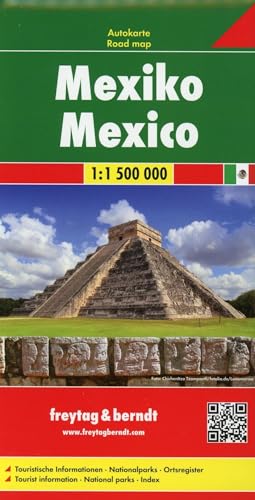 Mexiko, Autokarte 1:1.500.000 (freytag & berndt Auto + Freizeitkarten, Band 217) von Freytag + Berndt