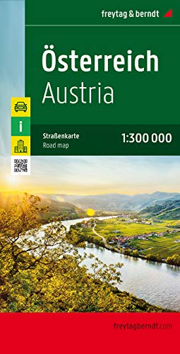 Österreich, Autokarte 1:300.000: Wegenkaart 1:300 000 von Freytag & Berndt