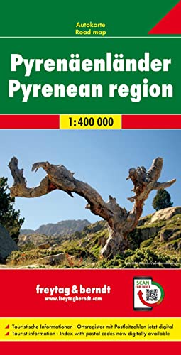 Freytag Berndt Autokarten, Pyrenäenländer (AND, F, E) - Maßstab 1:400 000 von FREYTAG-BERNDT UND ARTARIA