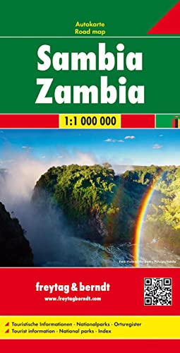 Sambia, Autokarte 1:1 Mio.: Touristische Informationen, Nationalparks, Ortsregister (freytag & berndt Auto + Freizeitkarten) von Freytag + Berndt