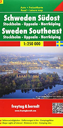 Freytag Berndt Autokarten, Schweden Südost - Stockholm - Uppsala - Norrköping, Blatt 3 - Maßstab 1:250.00 Freytag Berndt Autokarten, Schweden Südost - Stockholm - Uppsala - Norrköping, Blatt 3 - Maßstab 1:250.00