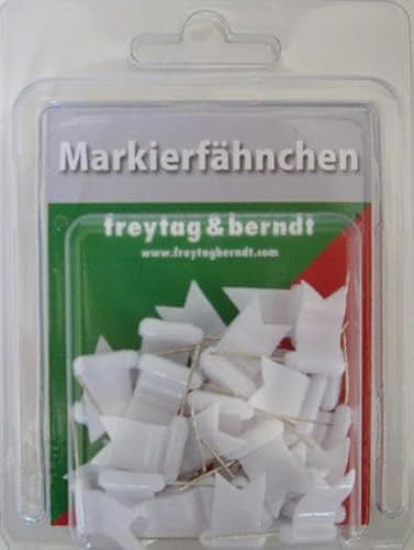 Markierfähnchen wehend, Weiß: 30 Stk (freytag & berndt Bücher + Specials)