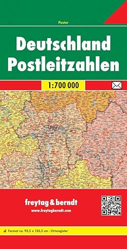 Deutschland Postleitzahlen: Maßstab 1:700.000 (freytag & berndt Auto + Freizeitkarten) von Freytag + Berndt