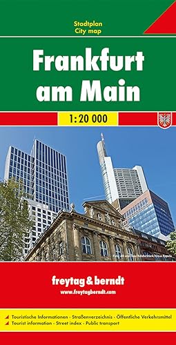 Frankfurt am Main, Stadtplan 1:20.000: Touristische Informationen, Straßenverzeichnis, Öffentliche Verkehrsmittel (freytag & berndt Stadtpläne) von FREYTAG-BERNDT UND ARTARIA