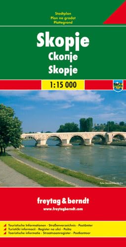 Skopje: 1:15000 (freytag & berndt Stadtpläne, Band 117)