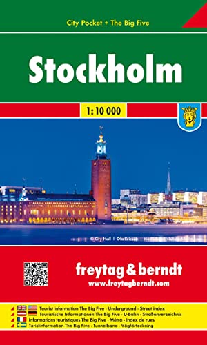 Stockholm, Stadtplan 1:10 000, City Pocket + The Big Five