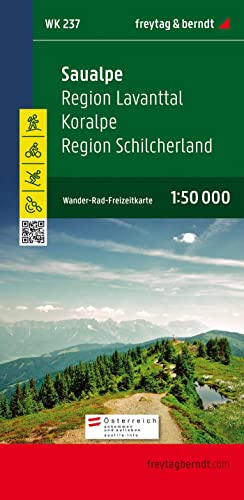 WK 237 Saualpe - Region Lavanttal - Koralpe - Region Schilcherland, Wanderkarte 1:50.000 (freytag & berndt Wander-Rad-Freizeitkarten, Band 237)