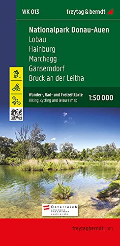 Freytag Berndt Wanderkarten, WK 013, Donau-Auen - Lobau - Hainburg - Marchegg - Gänserndorf - Bruck a.d. Leitha - Maßstab 1:50.000 von Freytag & Berndt