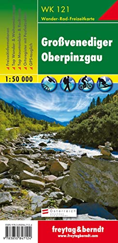 Freytag Berndt Wanderkarten, WK 121, Großvenediger, Oberpinzgau - Maßstab 1:50 000 von FREYTAG-BERNDT UND ARTARIA