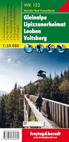 WK 132 Gleinalpe - Lipizzanerheimat - Leoben - Voitsberg, Wanderkarte 1:50.000