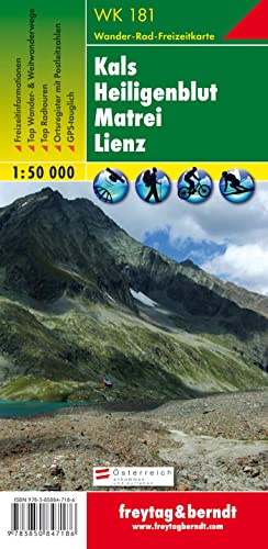 Freytag Berndt Wanderkarten, WK 181, Kals - Heiligenblut - Matrei - Lienz -Maßstab 1:50.000 von FREYTAG-BERNDT UND ARTARIA