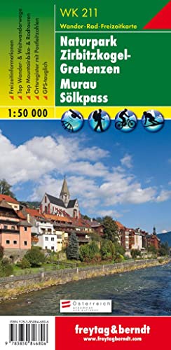 WK 211 Naturpark Zirbitzkogel-Grebenzen - Murau - Sölkpass, Wanderkarte 1:50.000