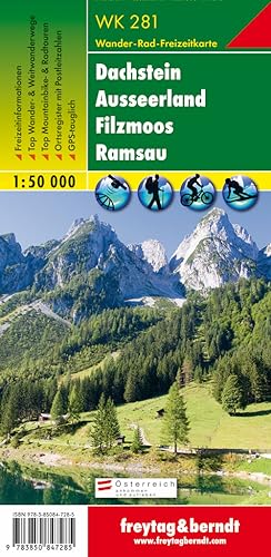 WK 281 Dachstein - Ausseerland - Filzmoos - Ramsau, Wanderkarte 1:50.000: Freizeitinformationen, Top Wander- & Weitwanderwege, Top Mountainbike- & ... & berndt Wander-Rad-Freizeitkarten, Band 281)