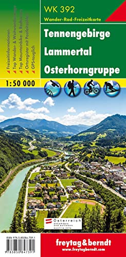 Tennengebirge - Lammertal - Osterhorngruppe, Wanderkarte 1:50.000 (freytag & berndt Wander-Rad-Freizeitkarten, Band 392) von Freytag + Berndt