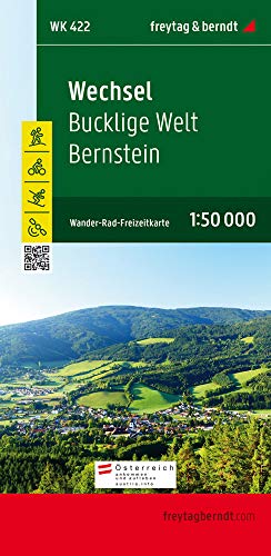 Wechsel - Bucklige Welt - Bernstein, Wanderkarte 1:50.000, WK 422: Wandel- en fietskaart 1:50 000 (freytag & berndt Wander-Rad-Freizeitkarten)