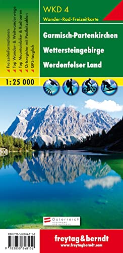 Freytag Berndt Wanderkarten, WKD 4 Garmisch-Partenkirchen - Wettersteingebirge - Werdenfelser Land - Maßstab 1:25.000