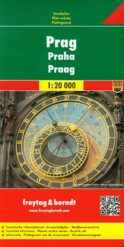 Gesamtplan Prag. Stadtplan. 1 : 20 000. von FREYTAG-BERNDT UND ARTARIA