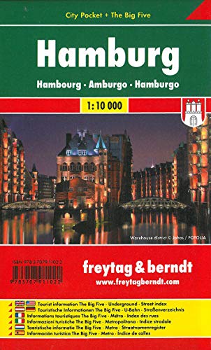 Hamburg, City Pocket, Stadtplan 1:10.000