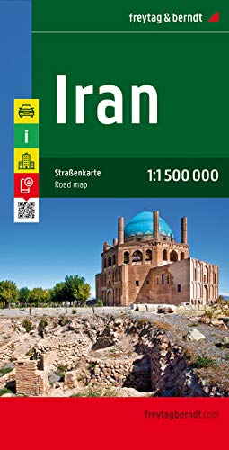 Iran, Autokarte 1:1.500.000: Touristische Informationen, Citypläne, Ortsregister von FREYTAG-BERNDT UND ARTARIA