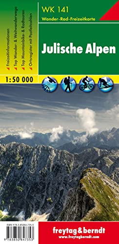 WK 141 Julische Alpen, Wanderkarte 1:50.000: Wander-, Rad- und Freizeitkarte (freytag & berndt Wander-Rad-Freizeitkarten, Band 141) von Freytag + Berndt