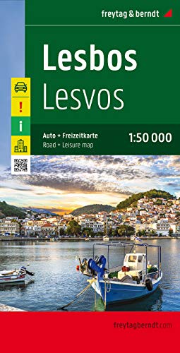Lesbos, Autokarte 1:50.000: Auto- und Freizeikarte. Achtung! Besondere Ausflugsziele, Cityplan, Ortsregister mit Postleitzahlen (freytag & berndt Auto + Freizeitkarten) von Freytag & Berndt