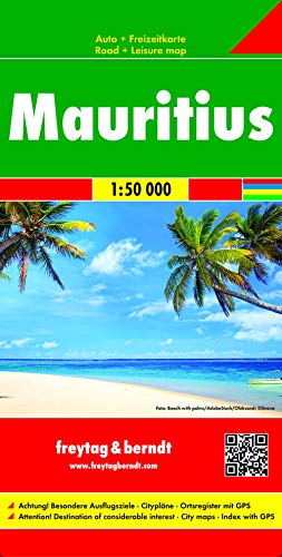 Mauritius, Autokarte 1:50.000: Toeristische wegenkaart 1:50 000 von Freytag & Berndt