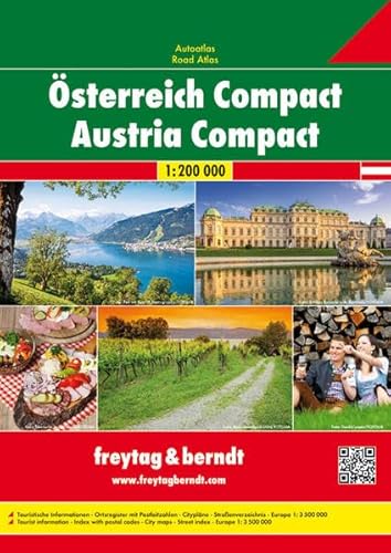 Österreich Compact, Autoatlas 1:200.000: Autoatlas. Touristische Informationen, Ortsregister m. Postleitzahlen, Citypläne, Straßenverzeichnis Österreich Compact, Autoatlas 1:200.000: Autoatlas. Touristische Informationen, Ortsregister m. Postleitzahlen, Citypläne, Straßenverzeichnis