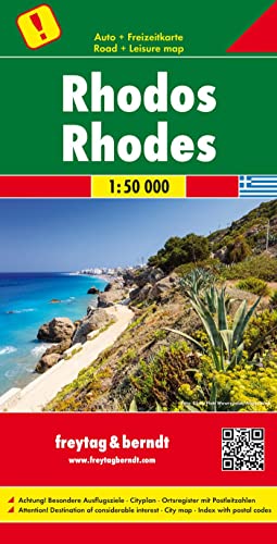 Rhodos, Autokarte 1:50.000: Toeristische wegenkaart 1:150 000