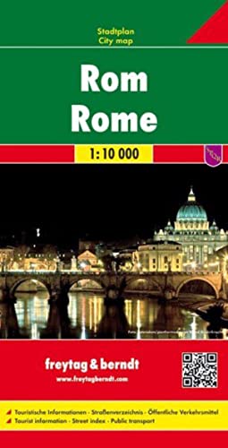 Rom, Stadtplan 1:10.000: Touristische Informationen, Straßenverzeichnis, öffentliche Verkehrsmittel von Freytag + Berndt