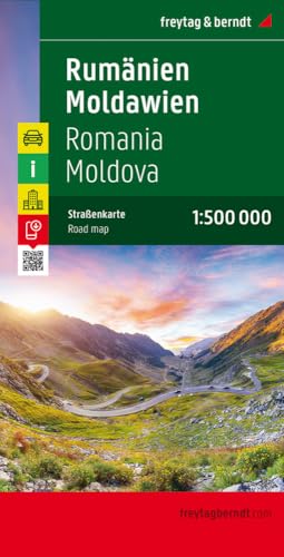 Rumänien - Moldawien, Autokarte 1:500.000 von FREYTAG-BERNDT UND ARTARIA